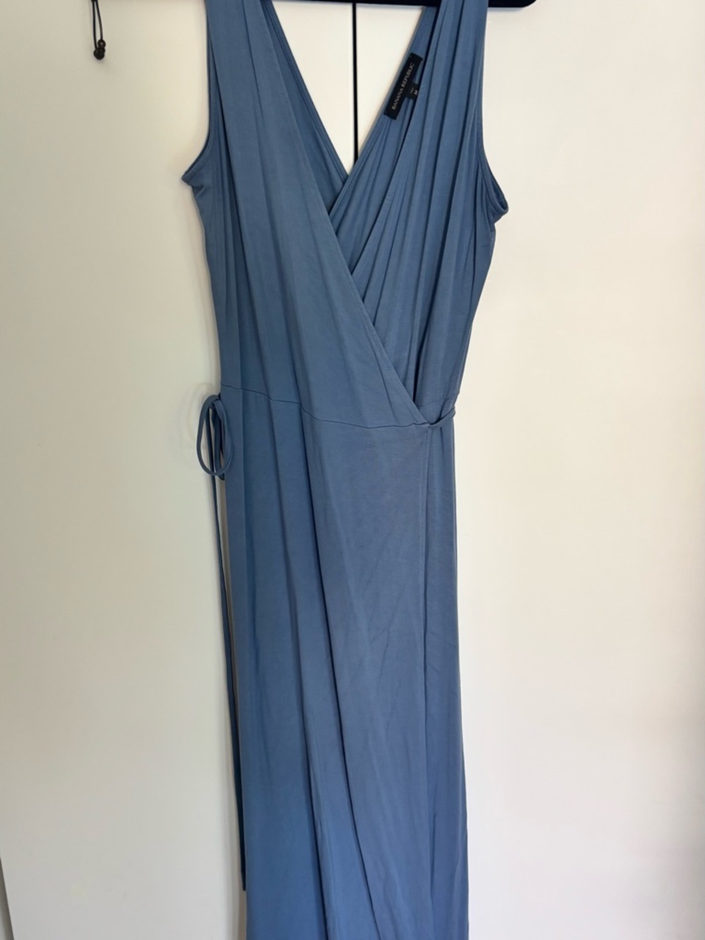 Banana Republic Wrap Midi Dress in Dusty Blue - Women's M Tall
